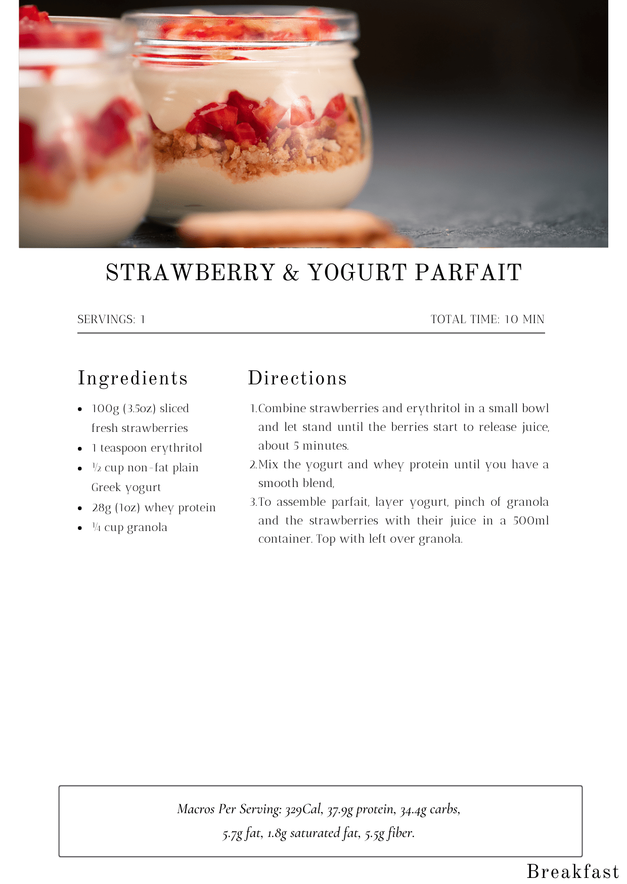 Healthy Meets Delicious Recipe Book - Just Protein